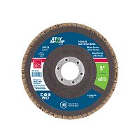 5&quot; x 40 Grit  Sanding & Cleaning Flap Disc Type 29  Industrial Abrasive  